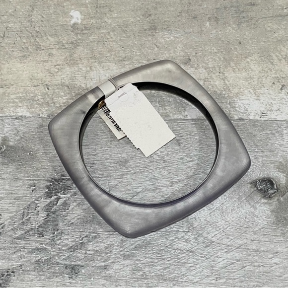 ALEXIS BITTAR Soft Square Lucite Bangle Bracelet - purple $100 - Picture 2 of 5